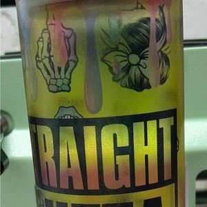 20 oz Hogg brand Glow Glass Sublimation Straight outta F$#*@ given